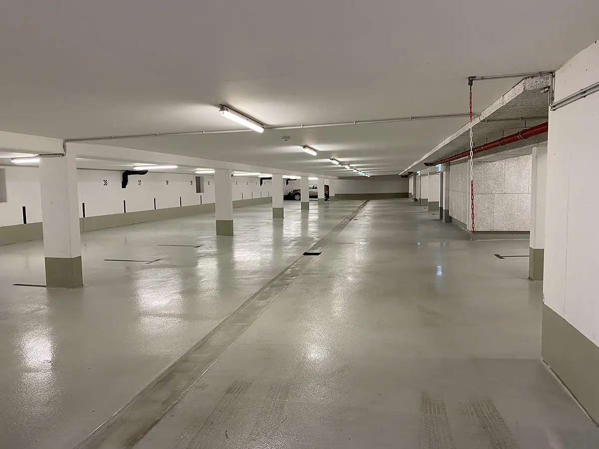 Bild einer gereinigten Tiefgarage von Gath Hausmeisterservice
